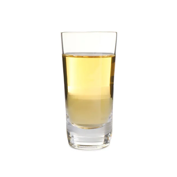 Tequila Mexicana Vidro Tiro Isolado Branco — Fotografia de Stock