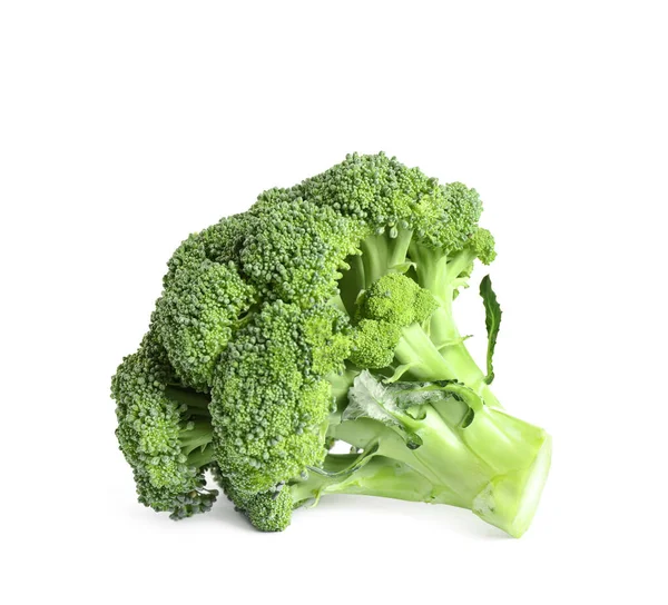 Fresh green raw broccoli on white background — Stock Photo, Image