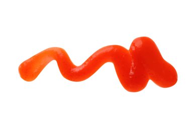 Beyaz, üst görünüm üzerinde izole lezzetli domates sosu