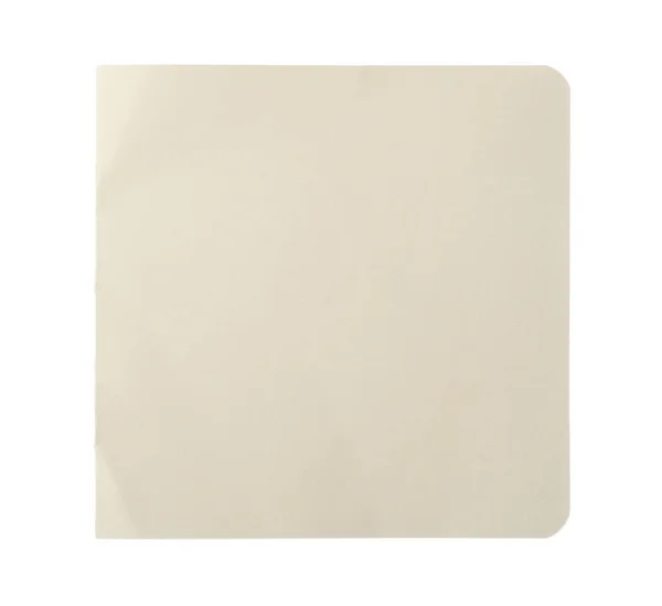 Papel de caderno em branco isolado sobre branco. Espaço para design — Fotografia de Stock