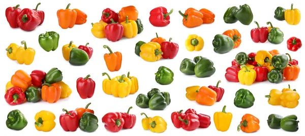 Ακατέργαστο πράσινο bell pepper — Φωτογραφία Αρχείου