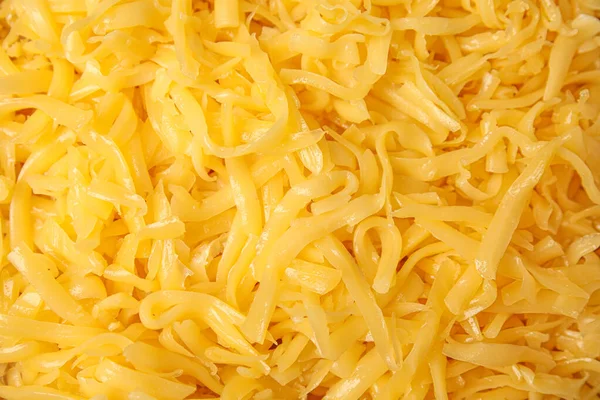 Delicious Grated Cheese Background Top View — 스톡 사진