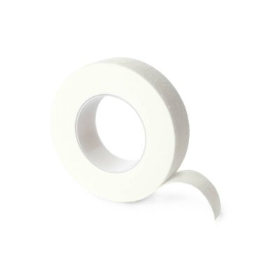 Tıbbi yapışkan alçı rulo beyaz üzerine izole