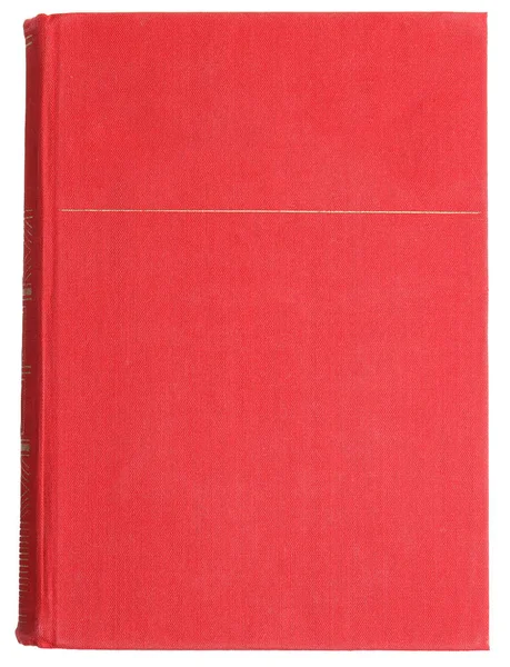 Old Book Vintage Red Cover Isolated White Top View — Stock Photo, Image