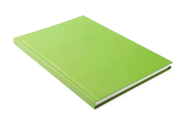 Stylish Green Notebook Isolated White Office Stationery — ストック写真