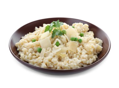 Lezzetli risotto, beyaz peynirli.