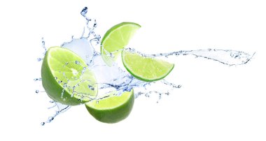 Aloe Vera dilimler beyaz arka plan üzerinde