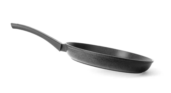 Empty modern frying pan isolated on white — 图库照片
