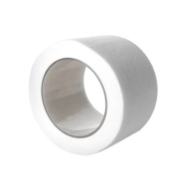 Tıbbi yapışkan alçı rulo beyaz üzerine izole