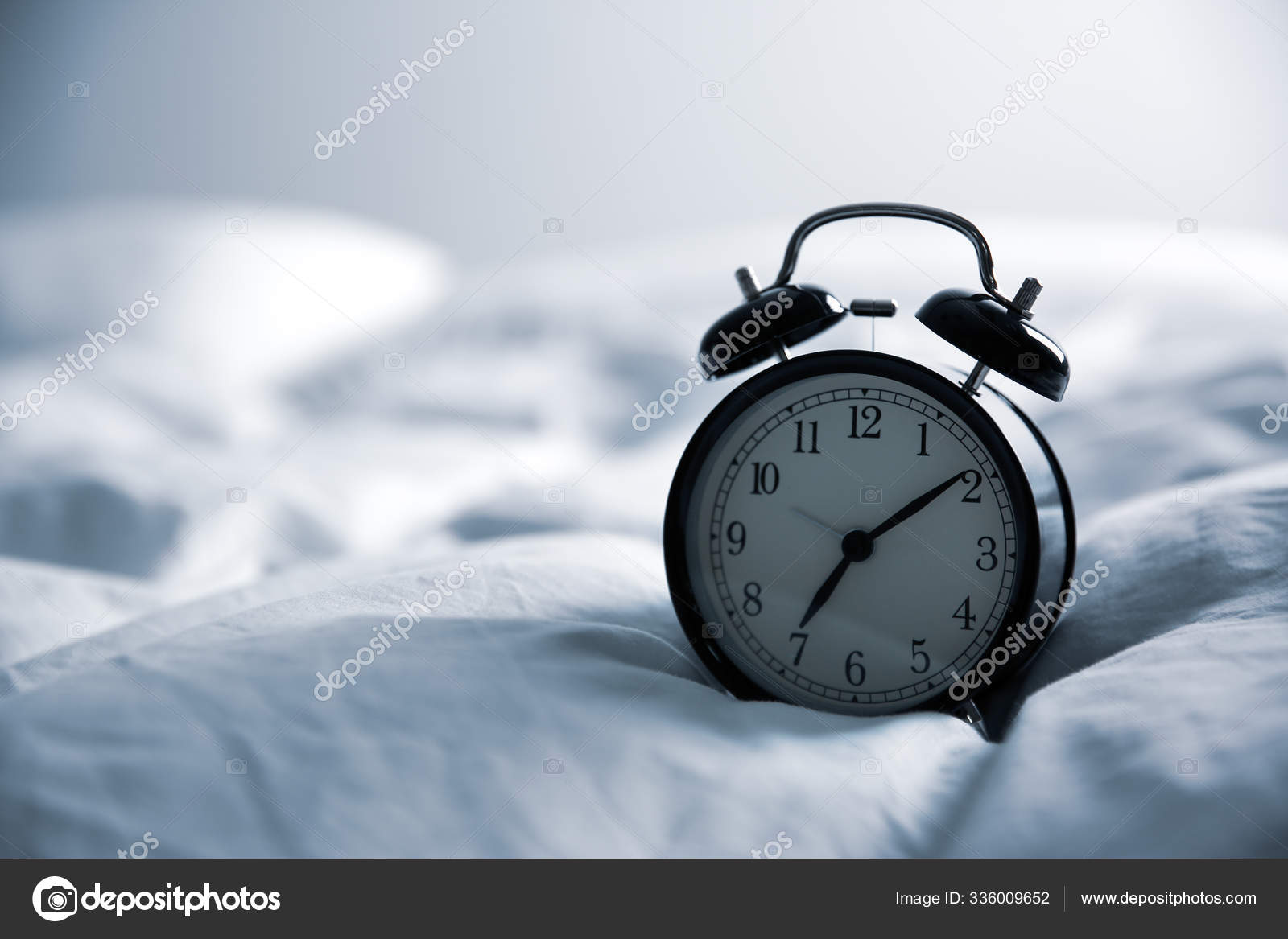 Reloj Despertador Cama Espacio Para Texto Hora Ma ana fotograf a