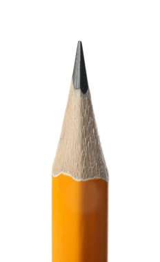 Keskin grafit kalem beyaz, yakın plan