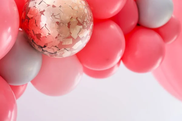 Красиві Барвисті Кульки Світлому Фоні Крупним Планом — стокове фото
