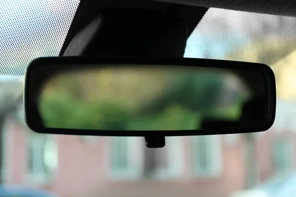 Rear View Mirror Modern Car Interior — Stock Photo, Image