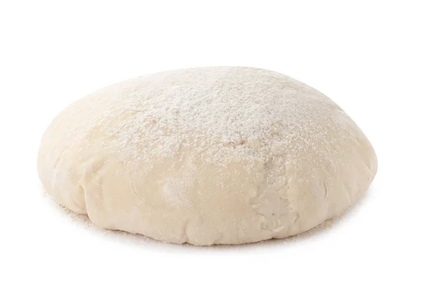 Tarwedeeg voor gebak geïsoleerd op wit — Stockfoto