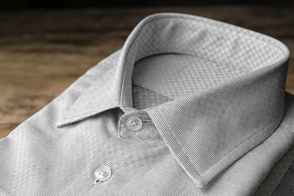 Κομψό ανδρικό πουκάμισο με σχέδιο, closeup view — Φωτογραφία Αρχείου