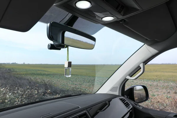 Air Freshener Hanging Rear View Mirror Car — Stock Photo, Image