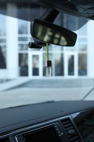 Air Freshener Hanging Rear View Mirror Car — Stock Photo, Image