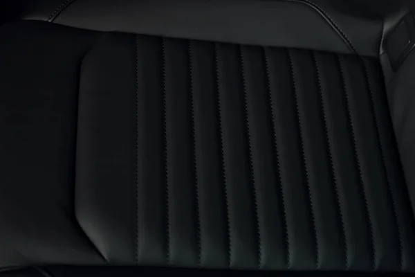 Car Seat Leather Upholstery Closeup View — 스톡 사진