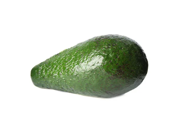 Gustosi frutti crudi di avocado isolati su bianco — Foto Stock
