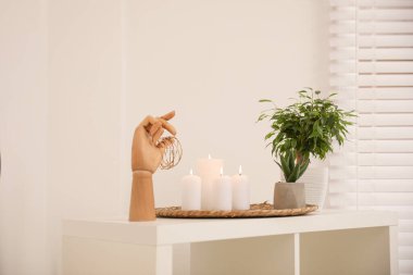 Zarif modern banyoda güzel yeşil bitkiler. İç döşeme