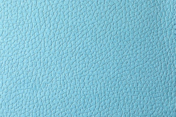 Textura Couro Azul Claro Como Fundo Close — Fotografia de Stock