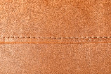 Arka plan olarak turuncu deri dokusu, yakın plan.