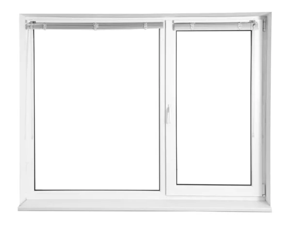 Fenêtre moderne avec stores dans une pièce vide — Photo