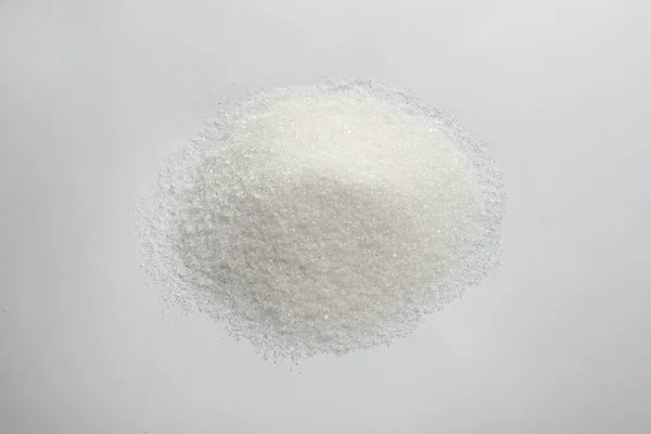 Pile Granulated Sugar Isolated White — 스톡 사진