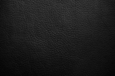 Texture of black leather as background, closeup clipart