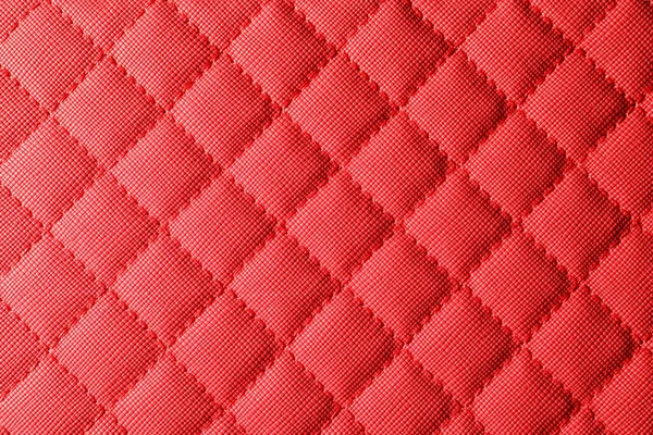 Texture Red Leather Background Closeup — 스톡 사진
