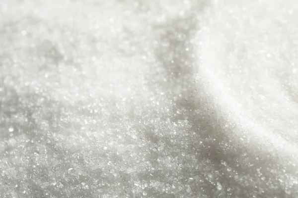 Pile Granulated Sugar Background Closeup — 스톡 사진