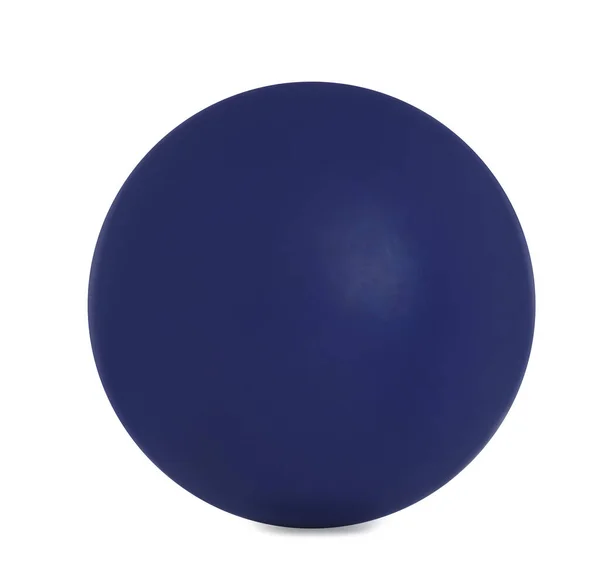 Bola de boliche azul moderno isolado em branco Imagem De Stock