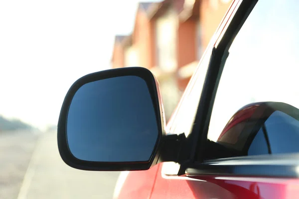 Side Rear View Mirror Modern Car Outdoors — 스톡 사진