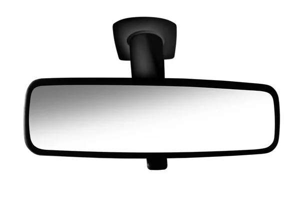 Black Rear View Mirror White Background — Stok fotoğraf