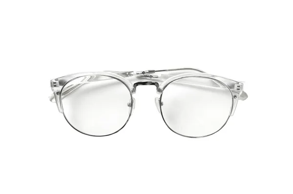 Nouvelles lunettes élégantes modernes isolées sur blanc — Photo
