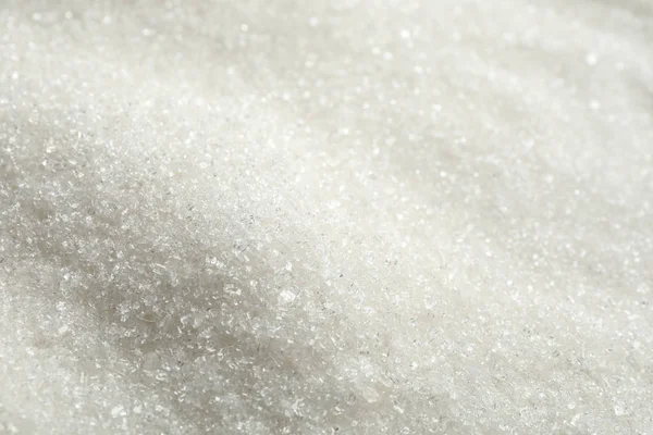 Pile Granulated Sugar Background Closeup — 스톡 사진