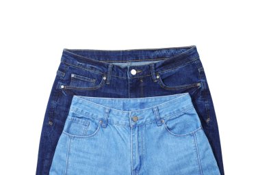 Üst görünümde izole edilmiş şık kotlar