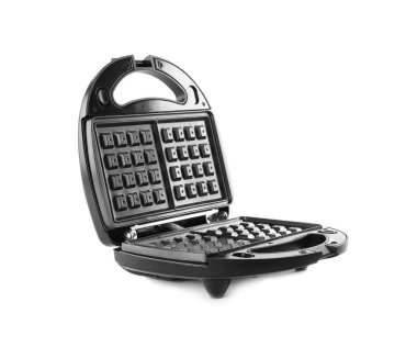 Yeni modern waffle ızgarası beyaza izole edilmiş