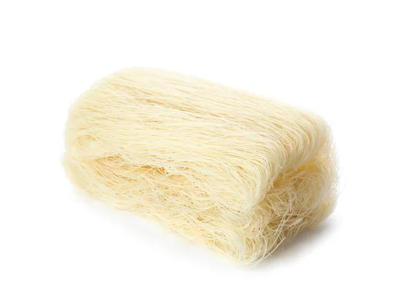 Block Rice Noodles Isolated White — ストック写真