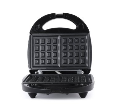 Yeni modern waffle ızgarası beyaza izole edilmiş