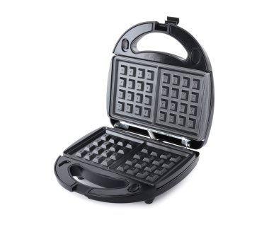 Yeni modern waffle ızgarası beyaza izole edilmiş