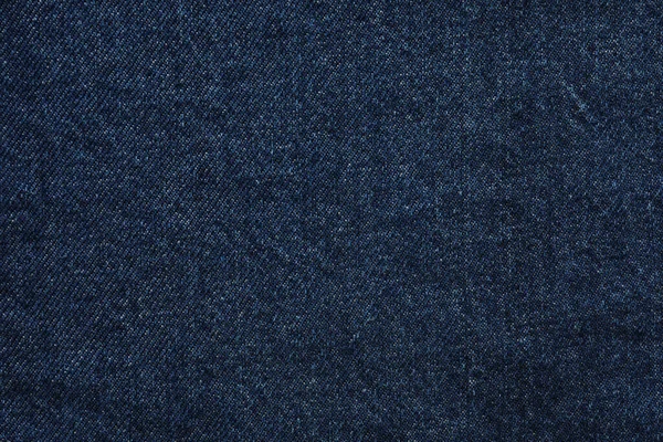 Textuur Van Donkerblauwe Jeans Als Achtergrond Close — Stockfoto