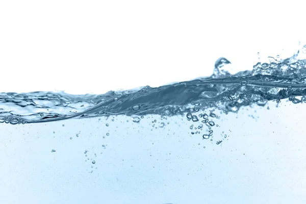 Всплеск Чистой Воды Изолированной Белом Крупным Планом — стоковое фото