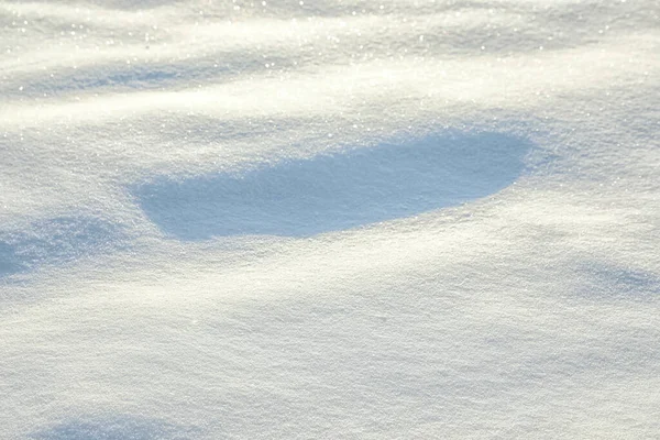 Mooie Sneeuwdrift Als Achtergrond Van Dichtbij Bekeken Winterweer — Stockfoto