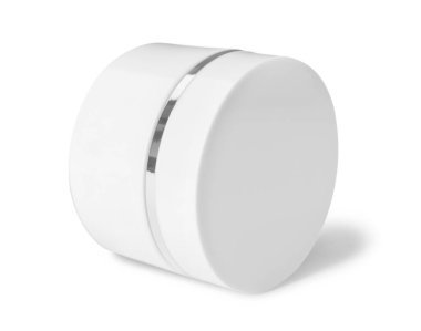 Beyaz tenli, lüks yüz kremi kavanozu.