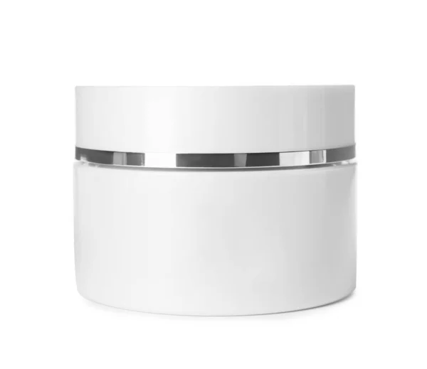 Jar Luxury Face Cream Isolated White — Stock Photo, Image