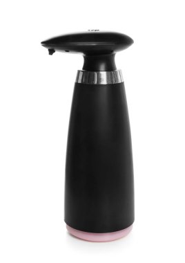 Modern otomatik sabun dağıtıcısı beyaza izole edildi