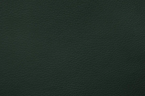Textúra Sötétzöld Bőr Mint Háttér Közelkép — Stock Fotó
