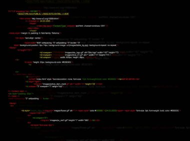 Programlama dilinde yazılmış kaynak kodunun gösterimi