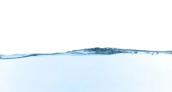 Närbild Klart Vatten Isolerad Vitt — Stockfoto